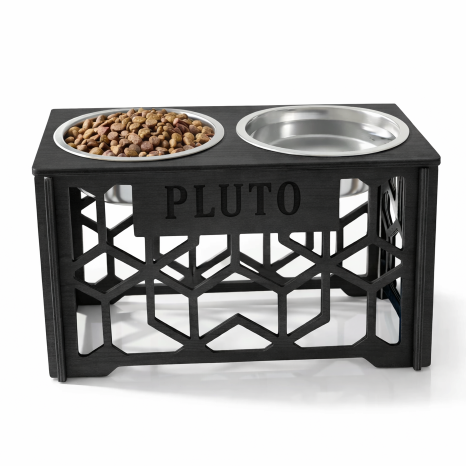 Comedero Elevado Perro Personalizado con Nombre - Modelo Nexo