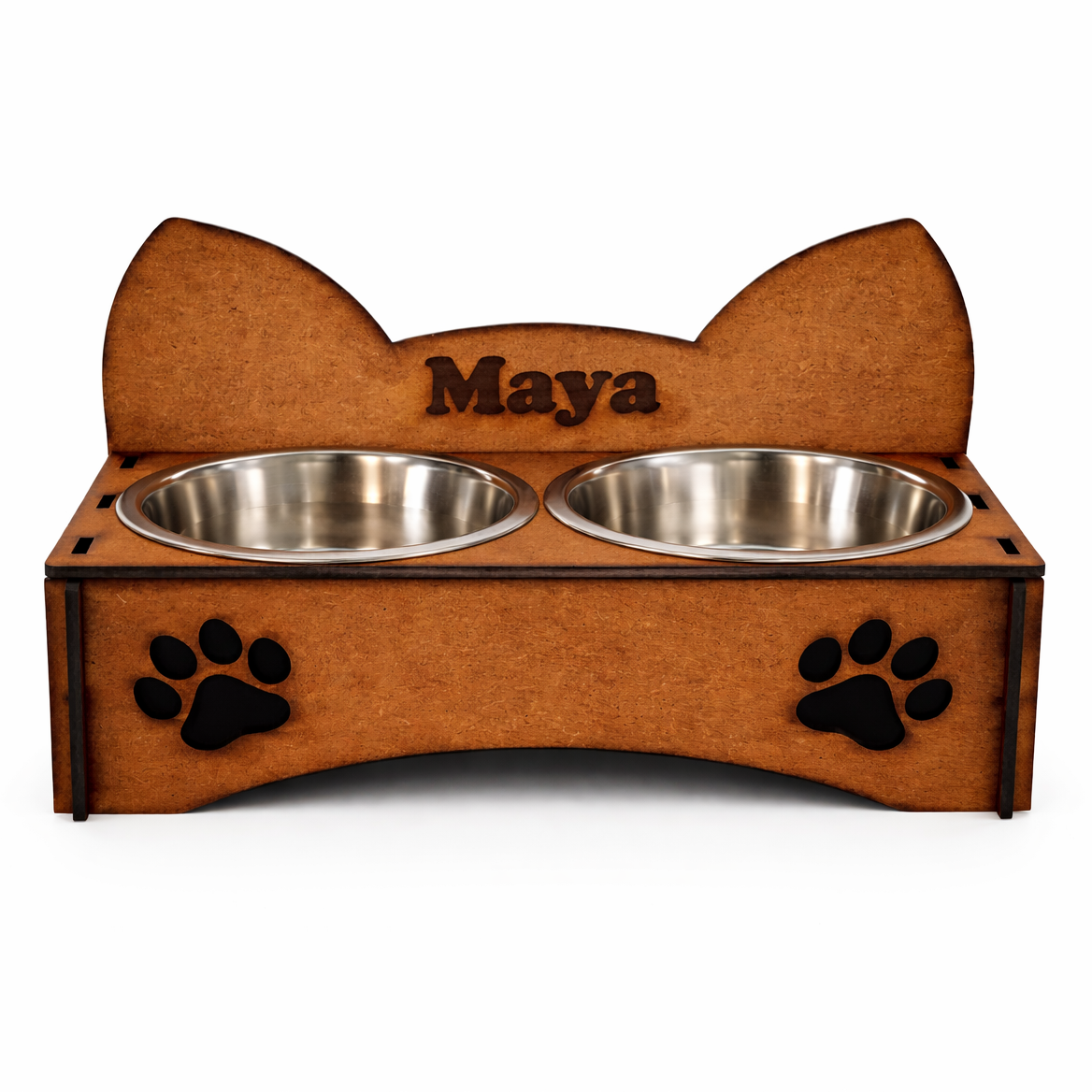 Comedero Elevado Perro Personalizado con Nombre - Modelo Mía