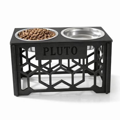 Comedero Elevado Perro Personalizado con Nombre - Modelo Nexo
