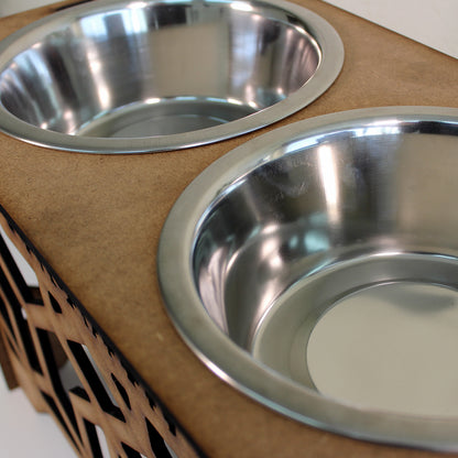 Comedero Elevado Perro Personalizado con Nombre - Modelo Natura