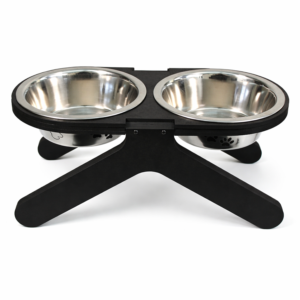 Comedero Elevado Perro Personalizado con Nombre - Modelo Silente