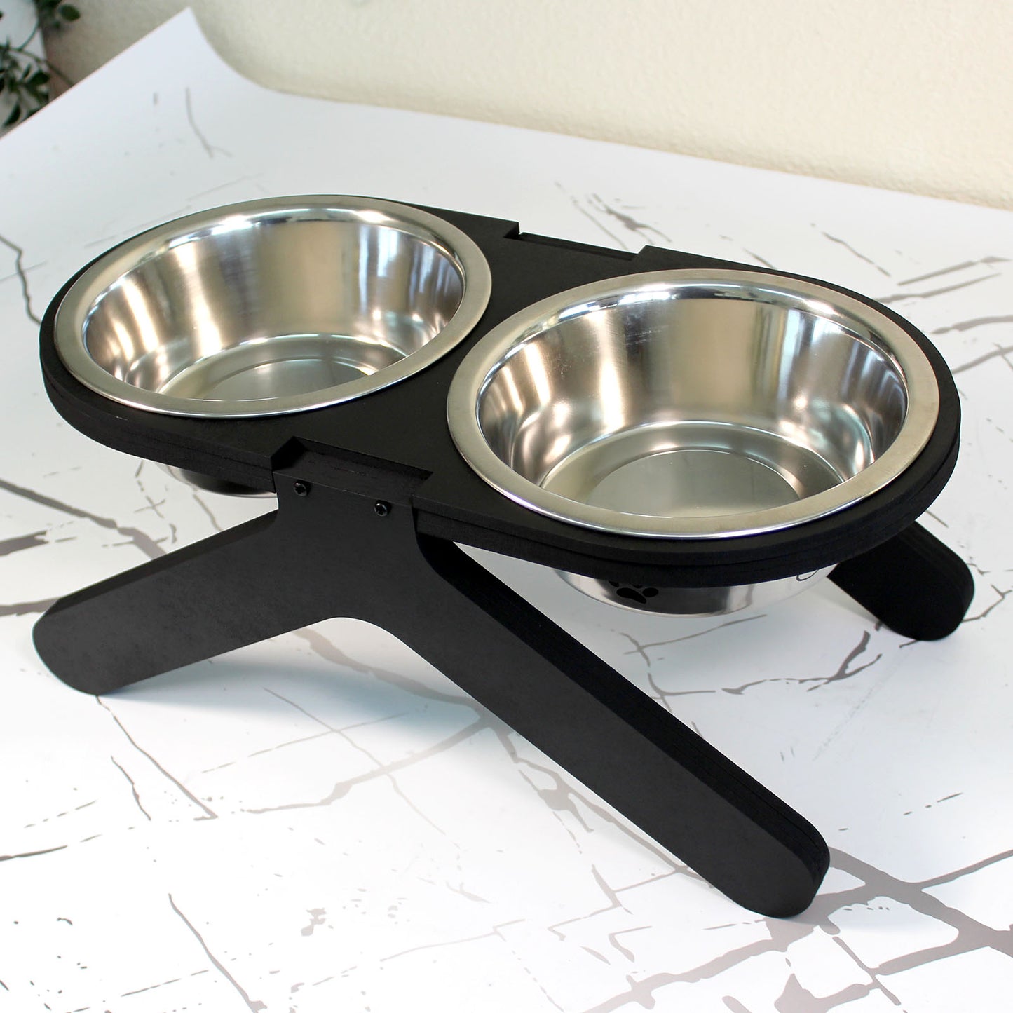Comedero Elevado Perro Personalizado con Nombre - Modelo Silente