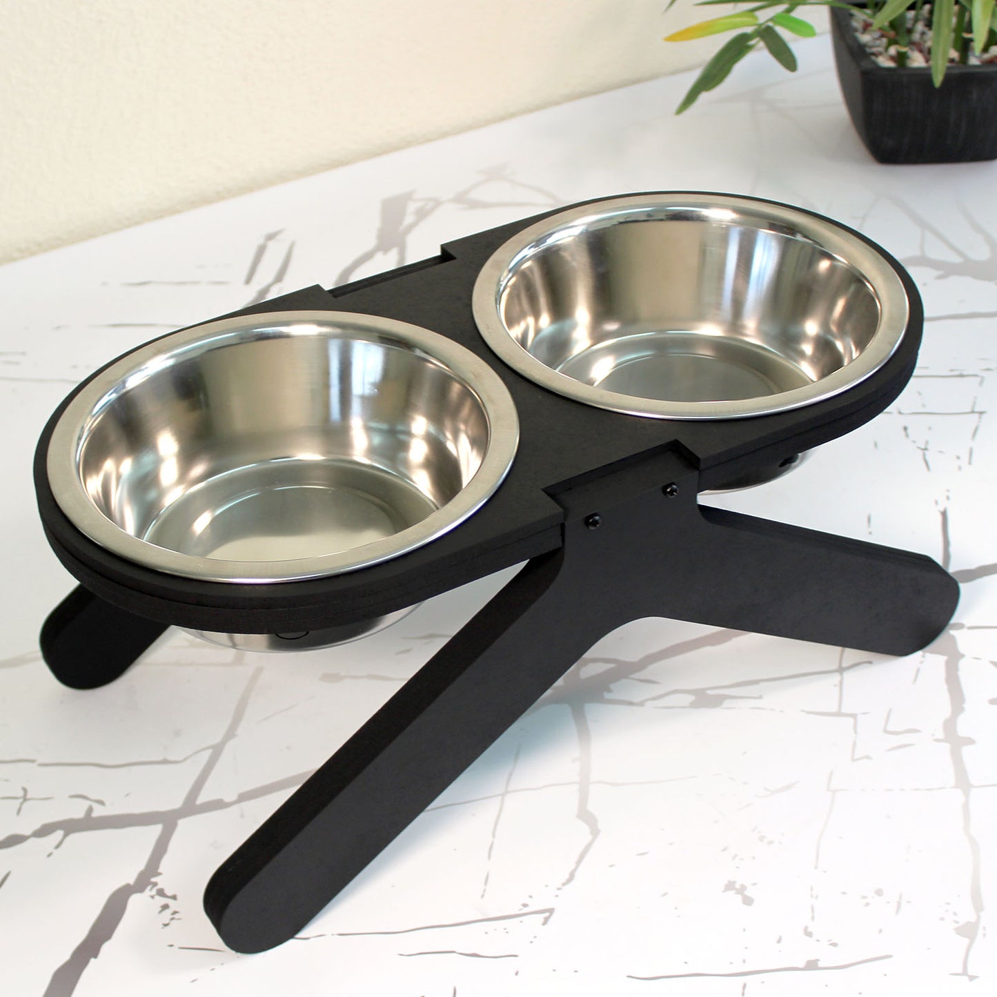 Comedero Elevado Perro Personalizado con Nombre - Modelo Silente