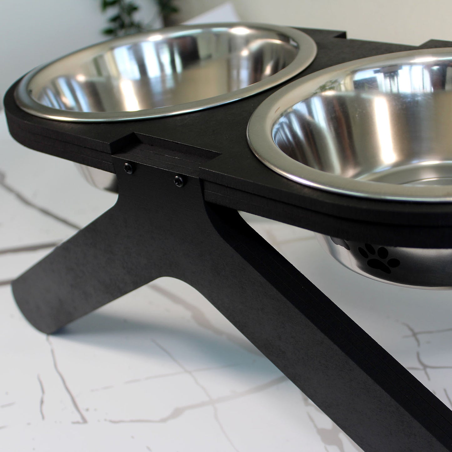 Comedero Elevado Perro Personalizado con Nombre - Modelo Silente